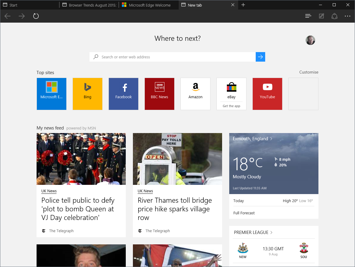 Microsoft edge:A Chromium-based browser developed by Microsoft, optimized for performance, security, and deep integration with Windows services. 