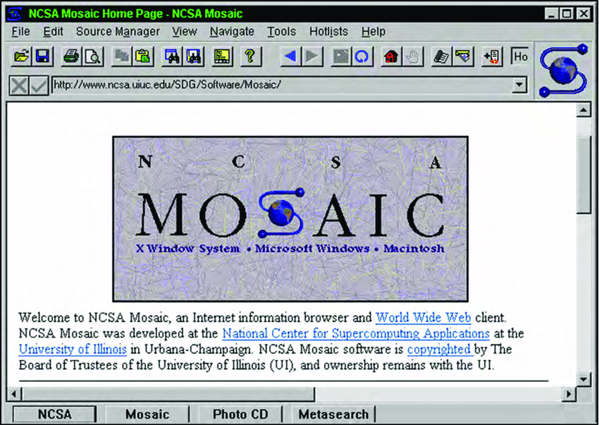 Mosaic 1993 revolutionized the web with its graphical interface, making the internet accessible to a wider audience